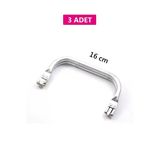 Gizli Metal Çanta Bursu - 3 Adet - 16 Cm - Metal Çanta Aparatı Çanta Aksesuarı