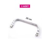 Gizli Metal Çanta Bursu - 3 Adet - 20 Cm - Metal Çanta Aparatı Çanta Aksesuarı