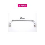 Gizli Metal Çanta Bursu - 3 Adet - 30 Cm - Metal Çanta Aparatı Çanta Aksesuarı