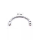 Gizli Metal Oval Çanta Bursu - 24 Cm - Metal Çanta Aparatı Çanta Aksesuarı