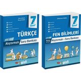 Gizli Yayınları 2025 7. Sınıf Fen Bilimleri - Türkçe Alıştırmalı Soru Bankası Seti 2 Kitap