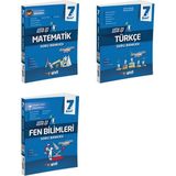 Gizli Yayınları 2025 7. Sınıf Matematik - Türkçe - Fen Bilimleri Usta İşi Soru - Kavram Haritası Seti 3 Kitap