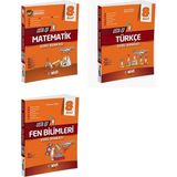 Gizli Yayınları 2025 8. Sınıf LGS Matematik - Türkçe - Fen Bilimleri Usta İşi Soru - Kavram Haritası Seti 3 Kitap