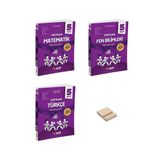 Gizli Yayınları 5. Sınıf Gizli Kuşak Matematik Fen Bilimleri Ve Türkçe Değerlendirme Föyleri (Deneme) 3Lü Set