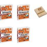 Gizli Yayınları Gizli Lgs 8. Sınıf Koordinat Matematik Fen ve Türkçe ve Inkılap Çıkmış Sorular 15LI Deneme 4lü Set