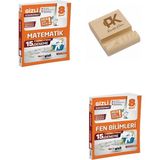 Gizli Yayınları Gizli Lgs 8. Sınıf Koordinat Matematik ve Fen Bilimleri 8 Sarmal 7 Genel 15LI Deneme + Telefon Standı