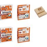 Gizli Yayınları Gizli Lgs 8. Sınıf Koordinat Matematik ve Fen Çıkmış SORULAR-15LI Deneme 4lü Set + Telefon Standı