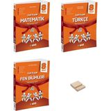 Gizli Yayınları Lgs 8. Sınıf Gizli Kuşak Matematik Fen Bilimleri ve Türkçe Değerlendirme Föyleri (Deneme) 3lü Set + Telefon Tutucu