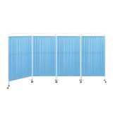 Gizlilik Ekranı, 1/2/3/4/5 Panel Haddeleme Tıbbi Gizlilik Ekranı, Oda İzolasyonu İçin 180 cm Yüksek Katlanabilir Geçici Çit, Klinikler/Koğuşlar/Muayene Odaları İçin Uygun (4 panelli)