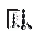 gizliyanım MİLLY B Siyah Yüksek Frekanslı Vibratör - 12 Farklı Mod -Boğumlu - Kumandalı - Silikon-İki Taraflı Kullanım (Anal Vajinal )