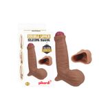 gizliyanım Testislere Özel, İçine Girebilen Bölüm - Özel Üretim Penis Kılıfı - DOUBLE LAYER SİLİCONE SLEVE
