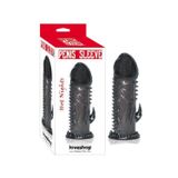 gizliyanım Vajinal Uyarıcı Tırtıklı Prezervatif Penis Kılıfı Kondom Titreşimli Siyah Klitoris Uyarıcılı