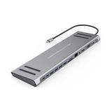 Gizmur Store 14IN1 Type-C To Dock Istasyonu 14'ü 1 Arada HDMI VGA Pd(3.0), 4 * Usb, 2 * USB C, 10 / 100M Gigabit 14 In 1 Macbook Uyumlu Adaptör 9199A - Option-1 - 001-Renkli