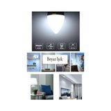 Gizmur Store 6W LED Mum Ampul Beyaz Işık 6500K 3 Adet - E14 - 0,5 W - Altın