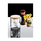 Gizmur Store Ahşap Görünümlü Kapak 3'lü Organizer Set, Modern Pamukluk Düzenleyici Şık 3'lü Pamukluk Set - Şık ve Fonksiyonel Ahşap Görünümlü Kapaklı - Mutfak ve Banyonuzu Düzenleyin! - 0 Siyah