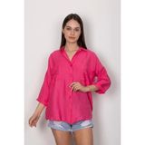Gizmur Store Cepli Salaş Gömlek T1010 - Fuşya - XL