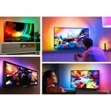 Gizmur Store Tv ve Pc Arkası Rgb Şerit LED Işık Seti - 3 Metre, USB Girişli, Kumandalı, 352 Renk Seçeneği, IP20 Iç Mekan, 4W Düşük Enerji Tüketimi CT4566 - 1 m - 00 Beyaz