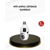Gizmurstore 1080P WiFi Ampul Kamera Uzaktan Erişimli Hareket Sensörlü Gece Görüşlü - MZUIRG5455-3325