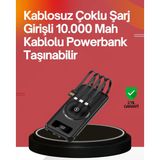 Gizmurstore 22.5W Hızlı + 15W Kablosuz Şarj – Akıllı Powerbank ile Her An Enerji - MZUIRG5200-1705