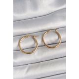 Gizmurstore 316 Çelik Gold Renk 22mm Kadın Halka Model Kadın Küpe 5886 - MZUIRG1684-5702