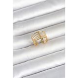 Gizmurstore 316L Çelik Gold Renk Vintage Model Kadın Yüzük 5886 - MZUIRG7740-2565
