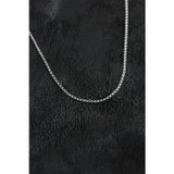 Gizmurstore 316L Çelik Gümüş Renk İnce Venetian Zincir Model Erkek Kolye 5886 - MZUIRG6994-9200