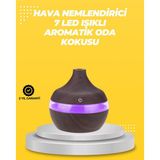 Gizmurstore 7 Renk LED Işıklı Ultrasonik Aroma Difüzör 300 ml - MZUIRG1858-9602