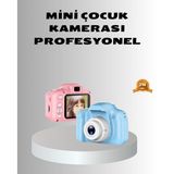 Gizmurstore 8MP Mini Çocuk Fotoğraf Makinesi – Pembe Ses Kaydı Özellikli - MZUIRG7351-6752