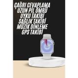 Gizmurstore Akıllı Saat Kulaklık Hediyeli Uyku ve Sağlık Takibi Yapabilen Uzun Ömürlü - MZUIRG9919-1858