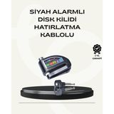 Gizmurstore Çift Modlu 110dB Alarmlı Disk Kilidi Suya Dayanıklı - MZUIRG6305-5037