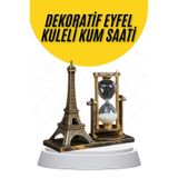 Gizmurstore Dekoratif Eyfel Kulesi ve Kum Saati Vintage Tarzı Masa Süsü Biblo - MZUIRG8849-4932