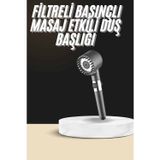Gizmurstore Duş Başlığı Profesyonel Masaj Başlıklı 3 Modlu Yeni Nesil Masaj Uçlu Su Tas - MZUIRG1162-2