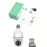 Gizmurstore Güvenlik Kamerası Wi-Fi Özellikli 360 Derece Full Hd 1080p Ampül Kamera - MZUIRG6288-5348