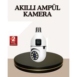 Gizmurstore İki Yönlü Sesli WiFi Kamera – Ampul Tipi Ev ve Ofis Güvenlik Kamerası - MZUIRG2371-9806