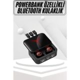 Gizmurstore Kablosuz Bluetooth Kulaklık Powerbank Özellikli Göstergeli Hd Mikrofon - MZUIRG8556-2604