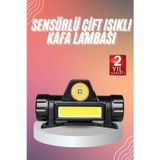 Gizmurstore Kafa Lambası Çalışma Işığı Kafa Feneri Şarjlı Mıknatıslı Fenerli - MZUIRG2970-1547