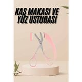 Gizmurstore Kavisli Kaş Kirpik Düzeltici Bıyık Alma Taraklı Kaş Makası Yüz Bakım Seti M - MZUIRG9195-4