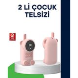 Gizmurstore LCD Ekranlı Bebek Telsizi – İki Yönlü Ses Uzun Menzil Çocuk Dostu Tasarım - MZUIRG1178-2947