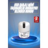 Gizmurstore Mini El Rondosu Şarjlı Doğrayıcı Taşınabilir Rondo Blender 250 ML - MZUIRG6052-2498