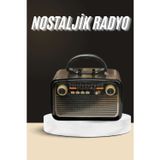 Gizmurstore Nostaljik Radyo Bluetooth Bağlantılı Müzik Kutusu Ahşap - MZUIRG7828-2326