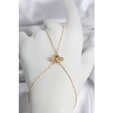 Gizmurstore Pirinç Gold Renk Sinek Model Kadın Şahmeran 5886 - MZUIRG8579-9473