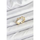 Gizmurstore Pirinç Gold Renk Zirkon Taşlı Vintage Kadın Yüzük 5886 - MZUIRG4191-3058
