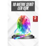 Gizmurstore RGB Şerit Led 10 Metre Led Işık Kumanda ile Kontrol RGB - MZUIRG2685-7991