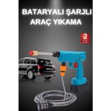 Gizmurstore Şarjlı Ve Yüksek Basınçlı Oto Yıkama Makinesi Ve Sulama Tabancası Bahçe Yı - MZUIRG4923-1