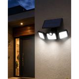 Gizmurstore Solar Sensörlü LED Projektör Hareket Algılayıcılı Güneş Enerjili Bahçe Lam - MZUIRG7912-2