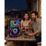 Gizmurstore Taşınabilir Bluetooth Speaker Mikrofonlu RGB Işıklı Karaoke Ses Sistemi - MZUIRG6747-9742