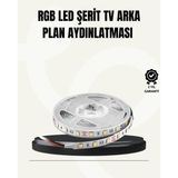 Gizmurstore TV Arkası LED Şerit Işık Otomatik Açma Kapama Özellikli 2mt - MZUIRG2726-6067