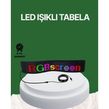 Gizmurstore USB Girişli RGB LED Tabela Ayarlanabilir Parlaklık ve Kayan Yazı Özellikli - MZUIRG8678-3352
