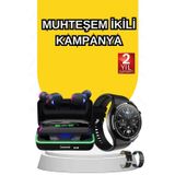 Gizmurstore Yeni Nesil Akıllı Saat Ve Bluetooth Kulaklık Titreşim Bildirimleri Uyku Takibi - MZUIRG9556-710