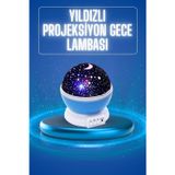 Gizmurstore Yıldızlı Gece Lambası Mor Projeksiyon Görünümlü Masa Lambası Renk Değişti - MZUIRG1475-4